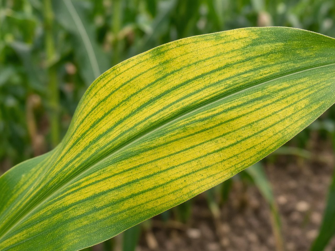 Shoot it like this: focus on the blade or the root tip, so leaf position and colour are clear.